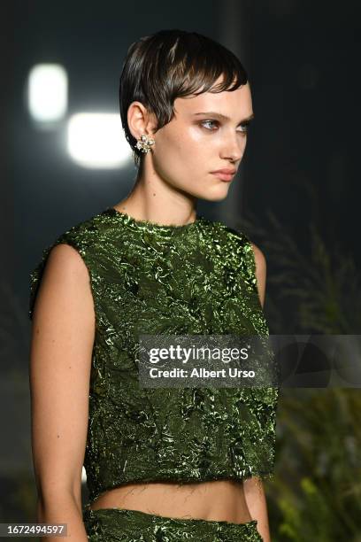Model walks the runway at the Jason Wu Collection fashion show during New York Fashion Week The Shows on September 10, 2023 in New York City.