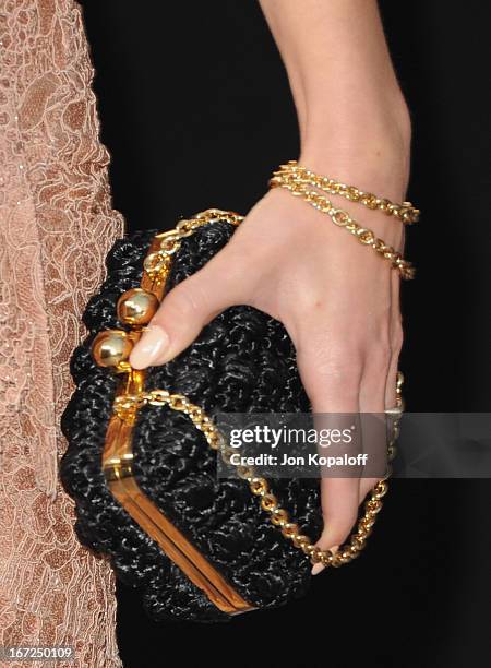 Actress Yolanthe Cabau arrives at the Los Angeles Premiere "Pain & Gain" at TCL Chinese Theatre on April 22, 2013 in Hollywood, California.