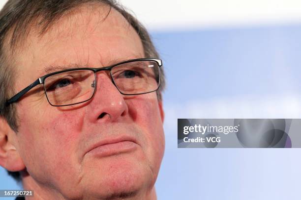 Director Mike Newell attends 'Great Expectations' press conference during the 3rd Beijing International Film Festival at China National Convention...