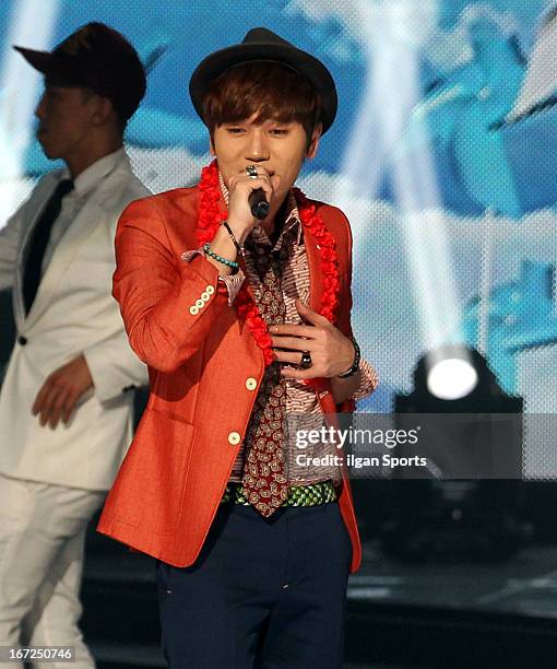 Will performs onstage during the 'Show! Music Core' Live at MBC Ilsan Dream Center on April 20, 2013 in Seoul, South Korea.