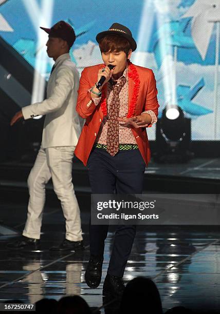 Will performs onstage during the 'Show! Music Core' Live at MBC Ilsan Dream Center on April 20, 2013 in Seoul, South Korea.