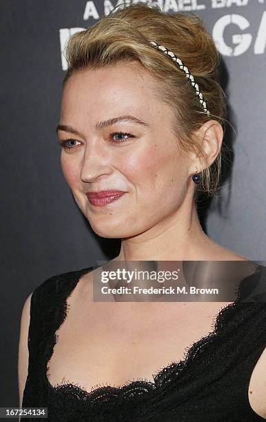 Actress Sophia Myles attends the premiere of Paramount Pictures' "Pain & Gain" at the TCL Chinese Theatre on April 22, 2013 in Hollywood, California.