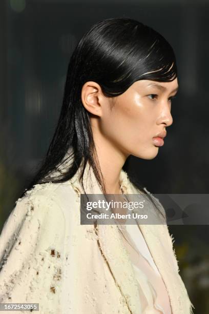 Model walks the runway at the Jason Wu Collection fashion show during New York Fashion Week The Shows on September 10, 2023 in New York City.