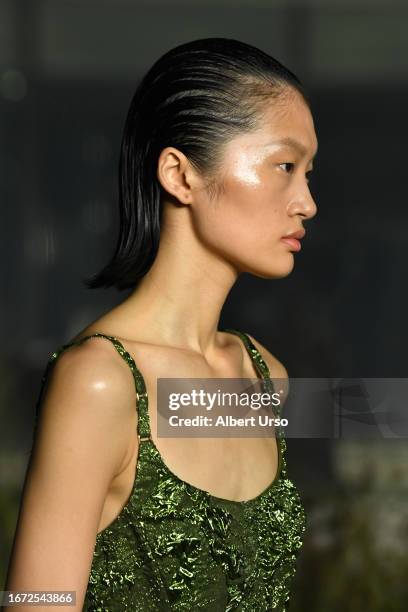 Model walks the runway at the Jason Wu Collection fashion show during New York Fashion Week The Shows on September 10, 2023 in New York City.