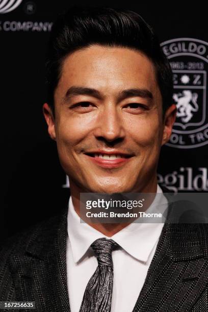Daniel Henney arrives at the Royal Hall of Industries, Moore Park on April 23, 2013 in Sydney, Australia.