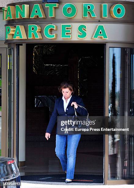 Penelope Cruz's mother, Encarna Sanchez is seen on April 22, 2013 in Madrid, Spain.