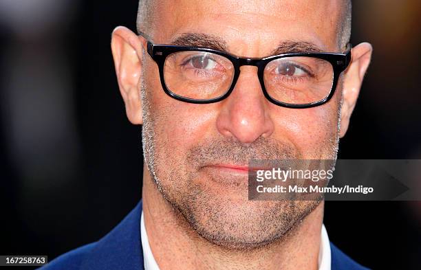 Stanley Tucci attends a special screening of 'Iron Man 3' at Odeon Leicester Square on April 18, 2013 in London, England.