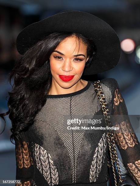 Sarah Jane Crawford attends a special screening of 'Iron Man 3' at Odeon Leicester Square on April 18, 2013 in London, England.