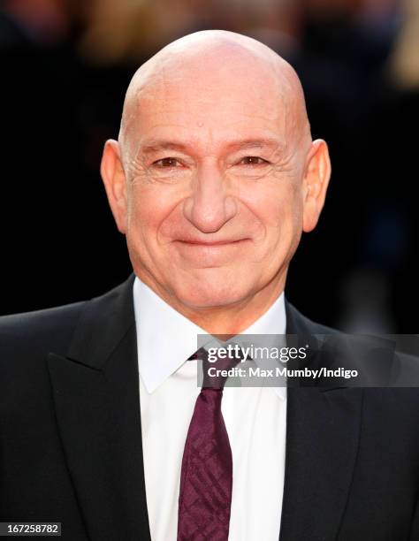 Sir Ben Kingsley attends a special screening of 'Iron Man 3' at Odeon Leicester Square on April 18, 2013 in London, England.