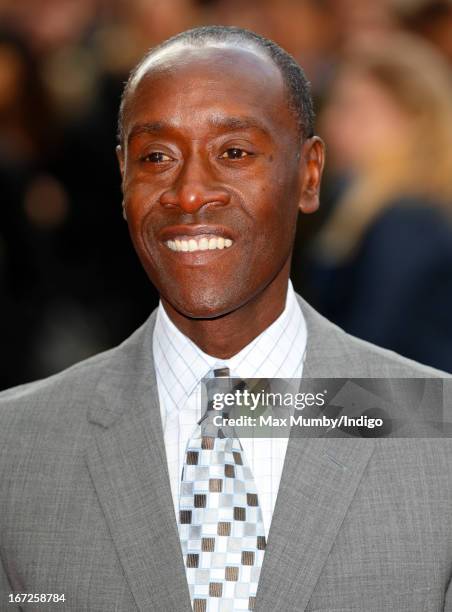 Don Cheadle attends a special screening of 'Iron Man 3' at Odeon Leicester Square on April 18, 2013 in London, England.