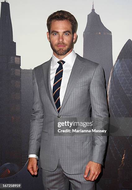 Chris Pine arrives at the "Star Trek Into Darkness" Australian premiere on April 23, 2013 in Sydney, Australia.