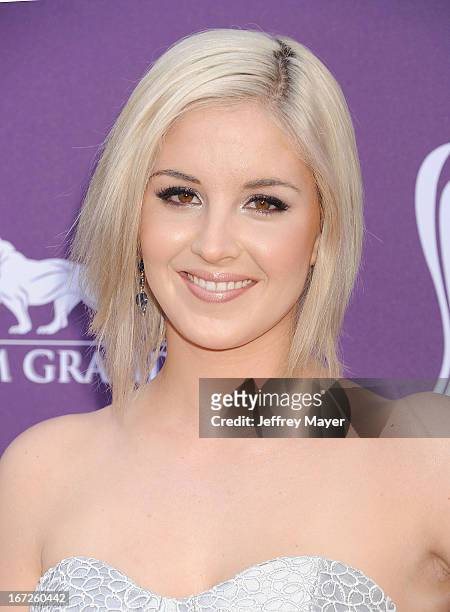 Maggie Rose arrives at the 48th Annual Academy of Country Music Awards at the MGM Grand Garden Arena on April 7, 2013 in Las Vegas, Nevada.