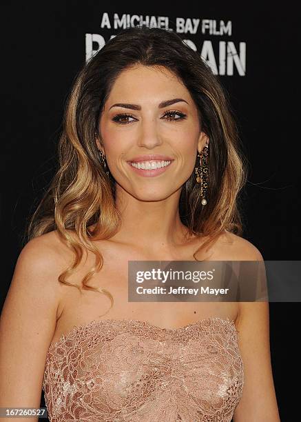 Actress Yolanthe Cabau attends the 'Pain & Gain' premiere held at TCL Chinese Theatre on April 22, 2013 in Hollywood, California.