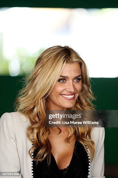 Cheyenne Tozzi poses during the COSMO 40 Years Celebration Lunch at Otto Ristorante on April 23, 2013 in Sydney, Australia.