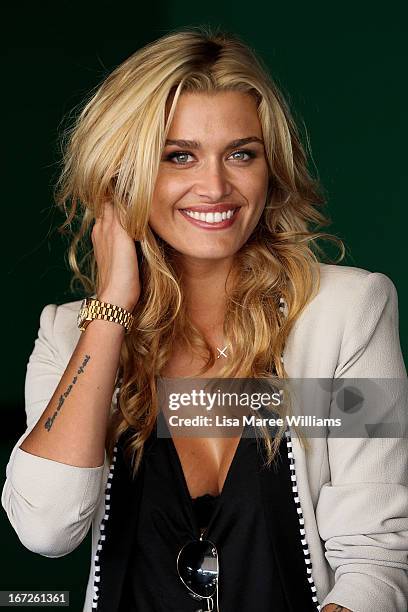 Cheyenne Tozzi poses during the COSMO 40 Years Celebration Lunch at Otto Ristorante on April 23, 2013 in Sydney, Australia.