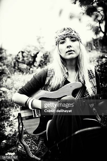 hippie - 60s fashion woman stock pictures, royalty-free photos & images