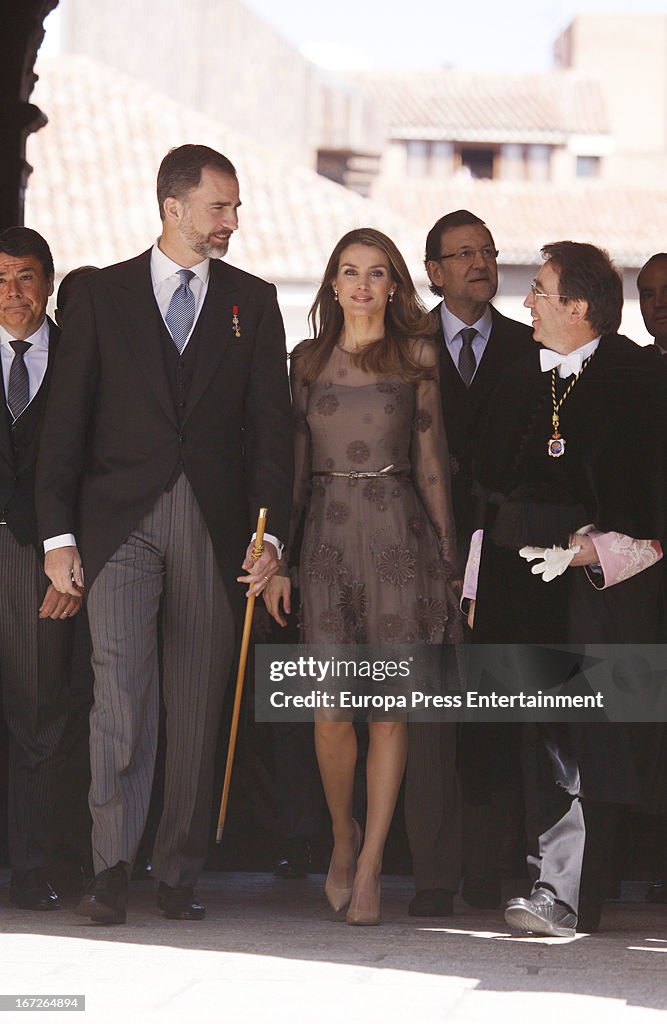 Spanish Royals Host 'Cervantes Awards 2013' Lunch in Madrid