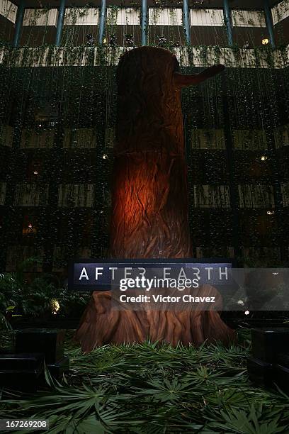 General view atmosphere is seen during the "After Earth" photocall during the 5th Annual Summer Of Sony on April 23, 2013 in Cancun, Mexico.