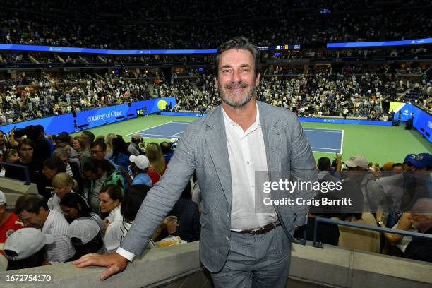 Jon Hamm attends the Heineken Suite of the US Open Tennis Championships at The USTA National Tennis Center In New York at USTA Billie Jean King...