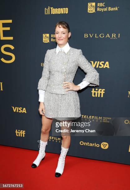 Vicky Krieps attends the TIFF Tribute Gala during the 2023 Toronto International Film Festival at The Fairmont Royal York Hotel on September 10, 2023...