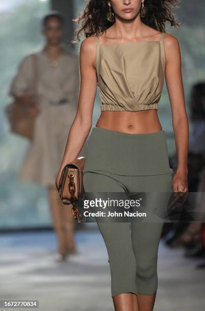 Model walks the runway at the 3.1 Phillip Lim show during New York Fashion Week on September 10, 2023 in New York City.