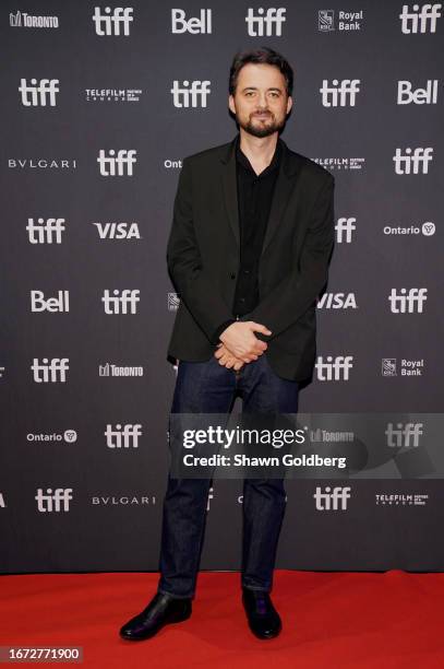 Abu Bakr Shawky attends the "Hajjan" premiere during the 2023 Toronto International Film Festival at Scotiabank Theatre on September 10, 2023 in...