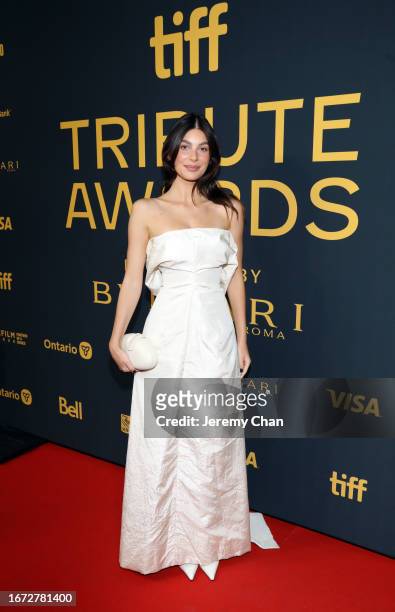 Camila Morrone attends the TIFF Tribute Gala during the 2023 Toronto International Film Festival at The Fairmont Royal York Hotel on September 10,...
