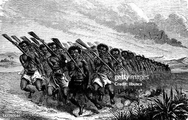 maori original war dance haka - maori wars stock illustrations