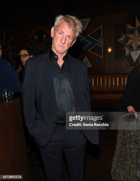 Sean Penn attends "Daddio" international premiere party hosted by Johnnie Walker Black at Pink Sky during the Toronto International Film Festival on...