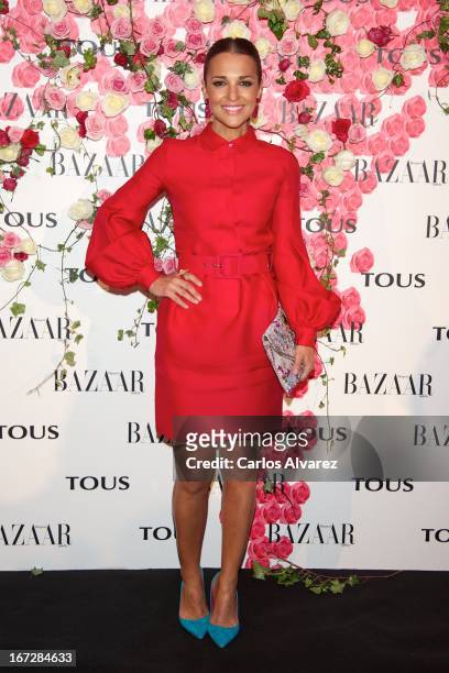 Spanish actress Paula Echevarria attends the presentation of the new fragance "Rosa" at the Ritz Hotel on April 23, 2013 in Madrid, Spain.