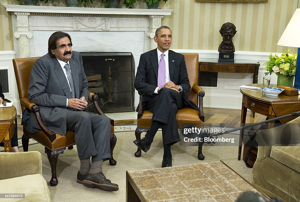 Syria's Turmoil Dominates Obama's Talks With Emir of Qatar