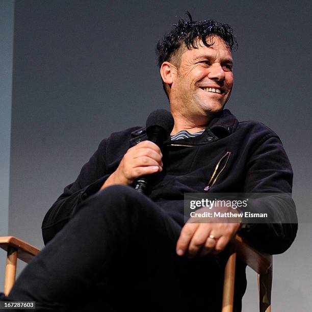 Director Danny Mulheron attends Meet the Filmmaker: "Fresh Meat" during the 2013 Tribeca Film Festival at the Apple Store Soho on April 23, 2013 in...