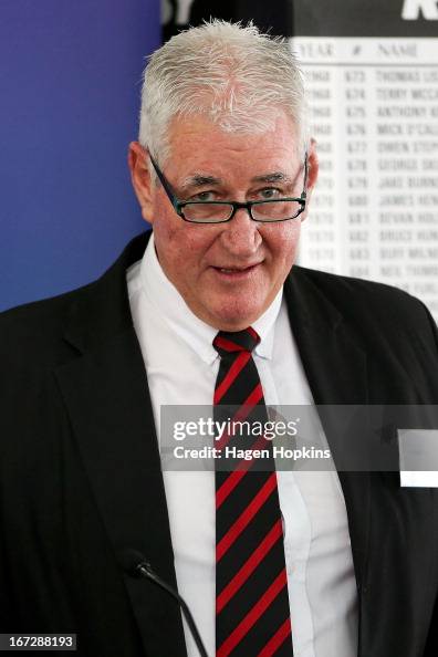 David Rhodes Rugby David Rhodes of Canterbury RFU speaks during the New Zealand Rugby ...