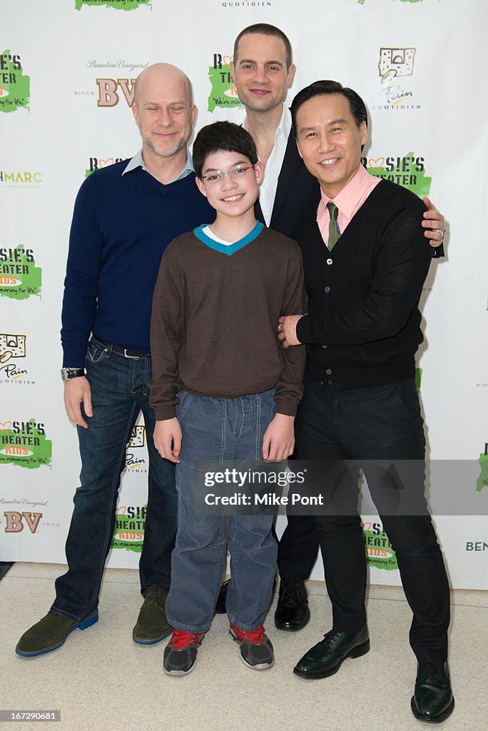 Richie Jackson, Jordan Roth, BD Wong and son attend 2013 Passing It ...