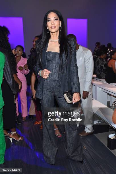 Kimora Lee Simmons attends the Sergio Hudson fashion show during New York Fashion Week The Shows at Gallery at Spring Studios on September 10, 2023...
