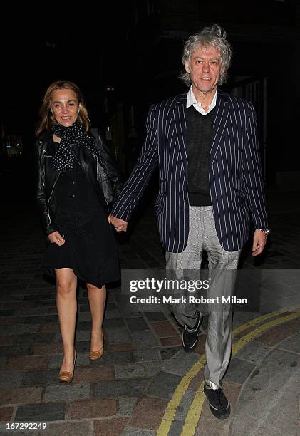 Bob Geldof sighting on April 23, 2013 in London, England.