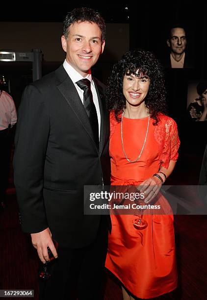 David Einhorn and Cheryl Strauss Einhorn attend the 2013 Time 100 Gala at Frederick P. Rose Hall, Jazz at Lincoln Center on April 23, 2013 in New...