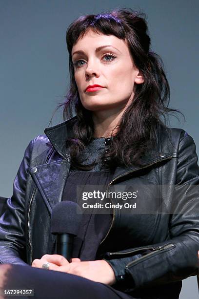 Actress Kate Elliott attends Meet the Filmmaker: "Fresh Meat" during the 2013 Tribeca Film Festival at the Apple Store Soho on April 23, 2013 in New...