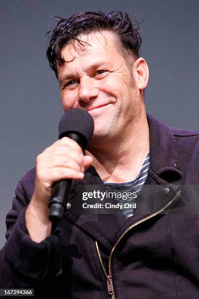 Director Danny Mulheron attends Meet the Filmmaker: "Fresh Meat" during the 2013 Tribeca Film Festival at the Apple Store Soho on April 23, 2013 in...