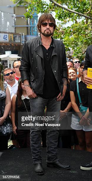 Billy Ray Cyrus visits "Extra" at The Grove on April 23, 2013 in Los Angeles, California.