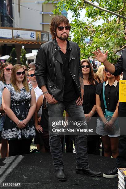 Billy Ray Cyrus visits "Extra" at The Grove on April 23, 2013 in Los Angeles, California.