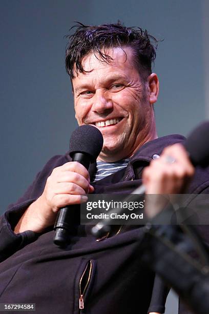 Director Danny Mulheron attends Meet the Filmmaker: "Fresh Meat" during the 2013 Tribeca Film Festival at the Apple Store Soho on April 23, 2013 in...