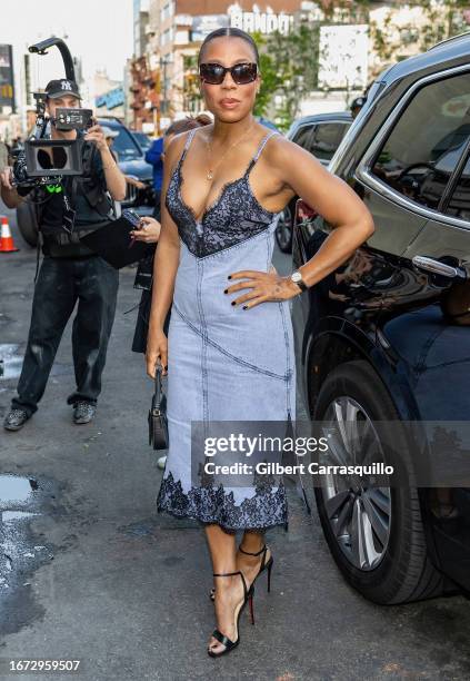 Actress Karen Pittman is seen arriving at the 3.1 Phillip Lim fashion show during New York Fashion Week on September 10, 2023 in New York City.