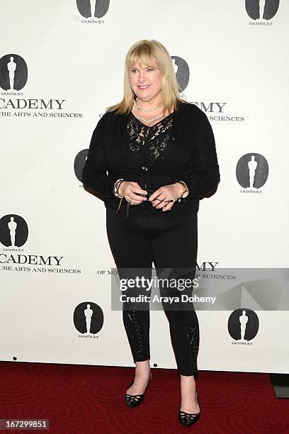 Colleen Camp attends the Academy of Motion Picture Arts and Sciences hosts a "Wayne's World" reunion at AMPAS Samuel Goldwyn Theater on April 23,...