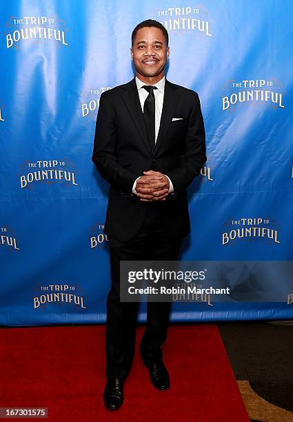 Actor Cuba Gooding Jr attends the after party for the Broadway opening night of "The Trip To Bountiful" at Copacabana on April 23, 2013 in New York...