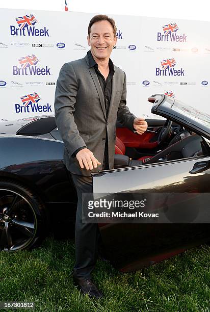 Actor Jason Isaacs attends the BritWeek Los Angeles Red Carpet Launch Party with Official Vehicle Sponsor Jaguar on April 23, 2013 in Los Angeles,...