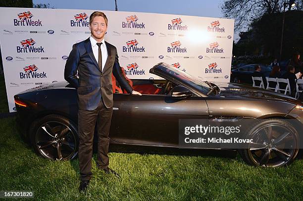 Actor Jacob Diamond attends the BritWeek Los Angeles Red Carpet Launch Party with Official Vehicle Sponsor Jaguar on April 23, 2013 in Los Angeles,...