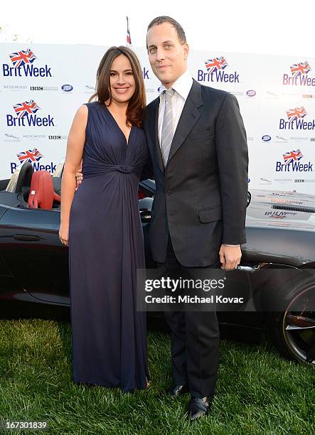 Lord Frederick Windsor and Sophie Winkleman attend the BritWeek Los Angeles Red Carpet Launch Party with Official Vehicle Sponsor Jaguar on April 23,...