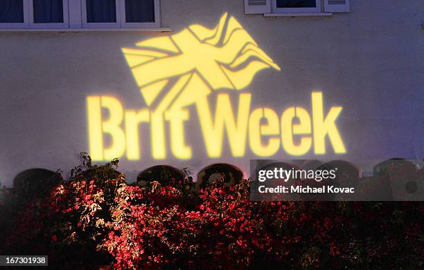 General view of atmosphere at the BritWeek Los Angeles Red Carpet Launch Party with Official Vehicle Sponsor Jaguar on April 23, 2013 in Los Angeles,...