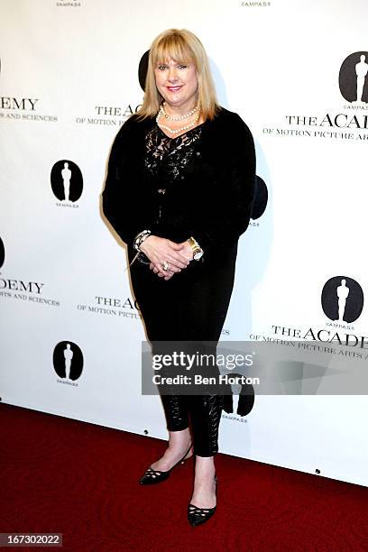 Colleen Camp attends the Academy Of Motion Picture Arts And Sciences Hosts A 'Wayne's World' Reunion at AMPAS Samuel Goldwyn Theater on April 23,...